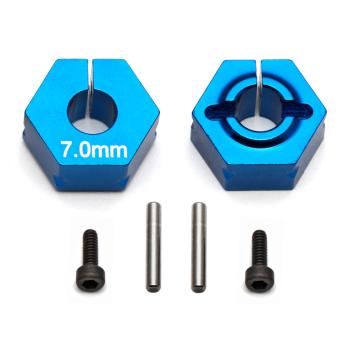 Team Associated FT Clamping Wheel Hexes, 7.0mm